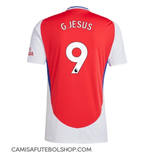 Camisa de time de futebol Arsenal Gabriel Jesus #9 Replicas 1º Equipamento 2024-25 Manga Curta